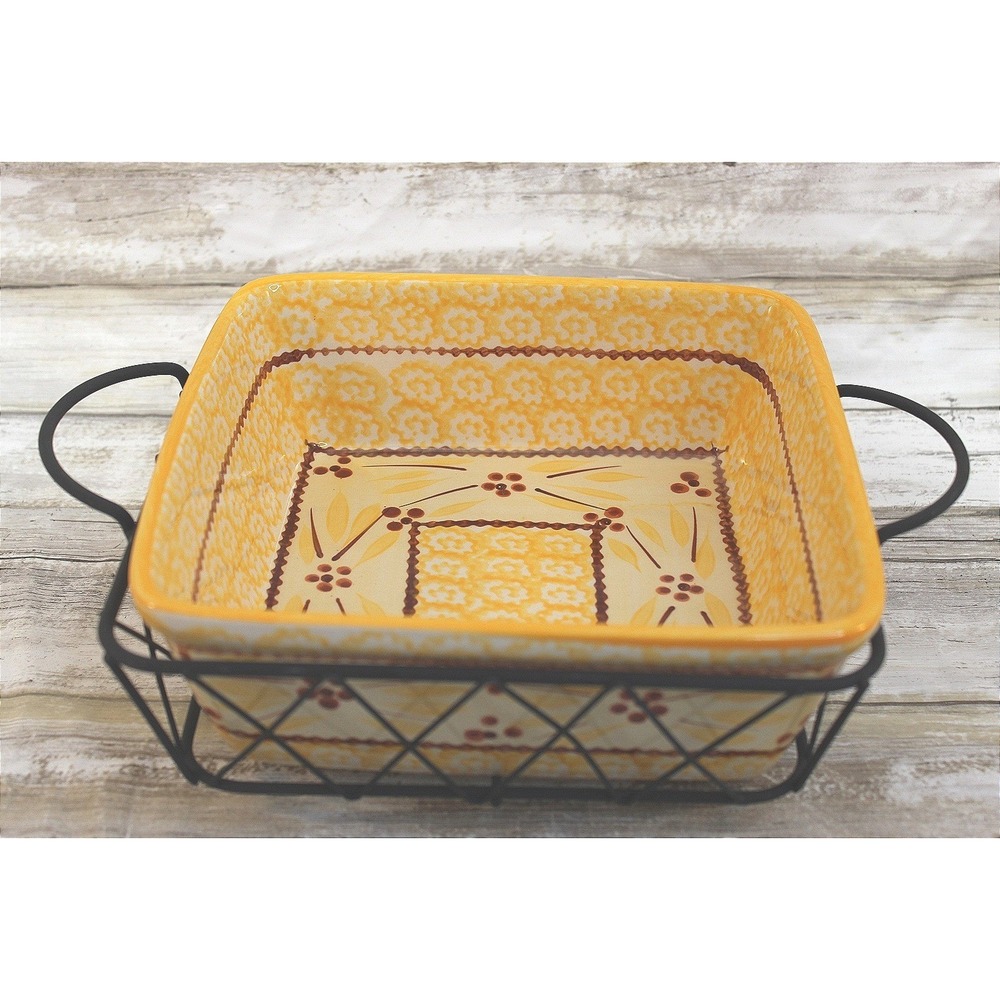 Temptations Presentable Ovenware By Tora Square 1.5 Quart Ceramic Baking Dish
